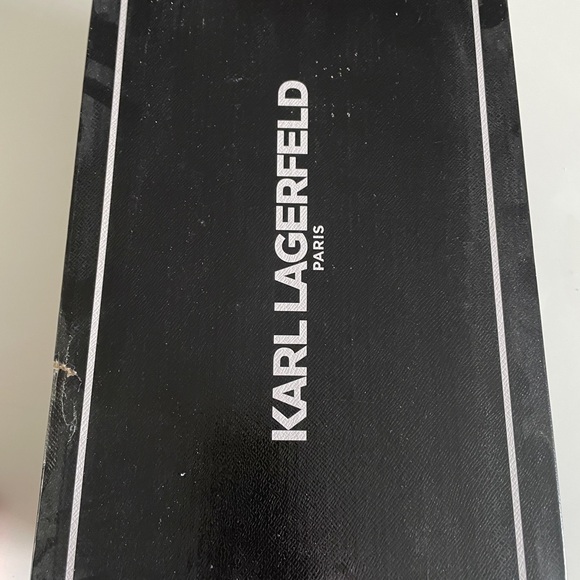 Karl Lagerfeld Black Sneakers with Heart and Cat Accents - Picture 8 of 9